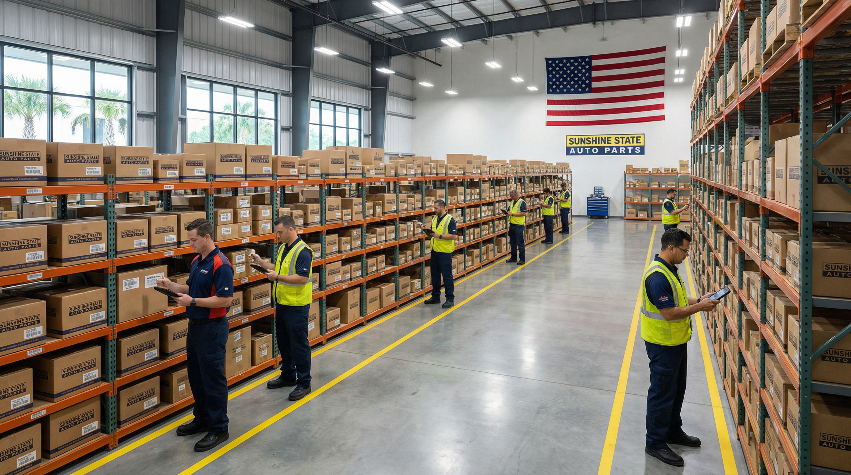 Lubeck parts warehouse in Florida